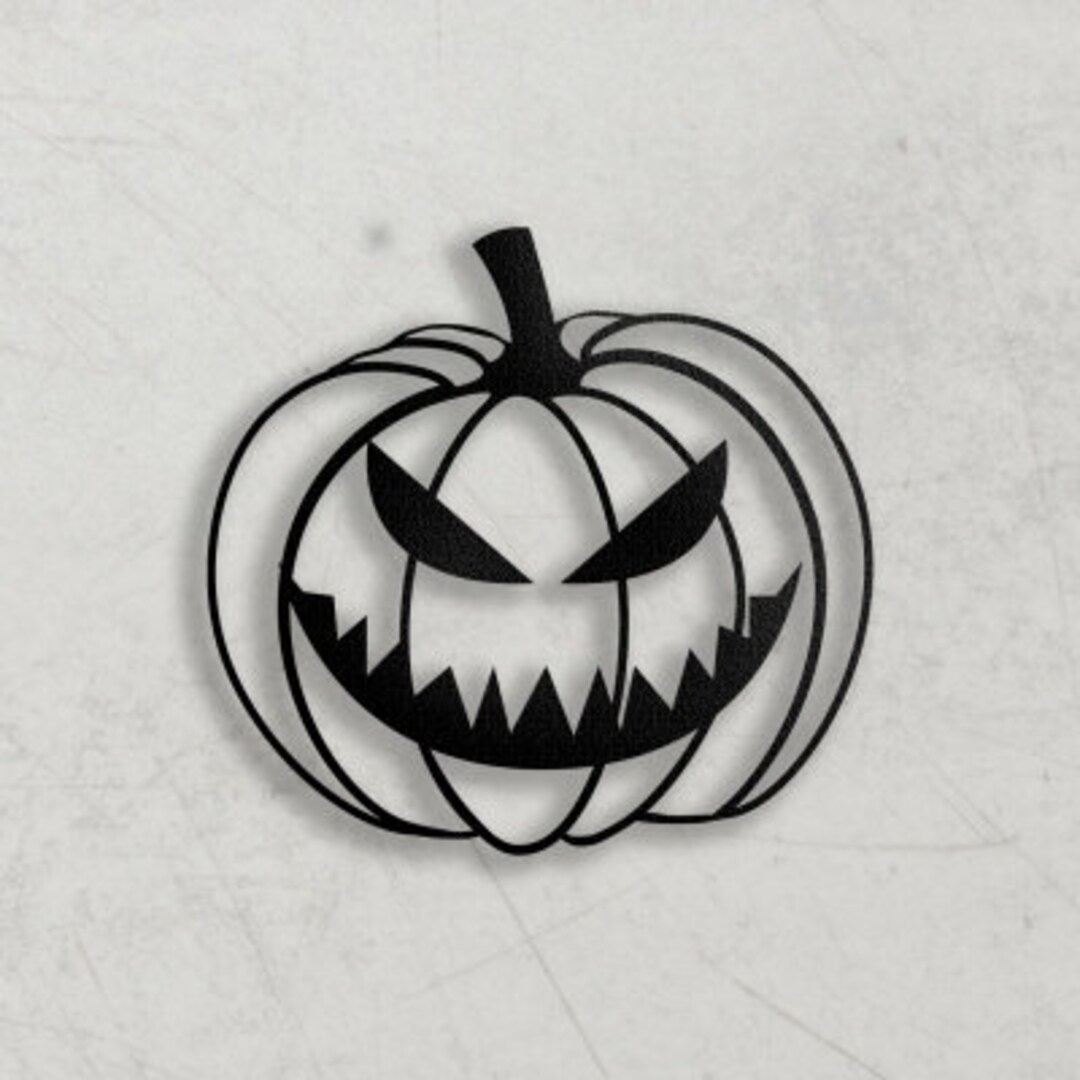 Halloween Metal Wall Art Halloween Pumpkin Wall Art Pumpkin - Etsy