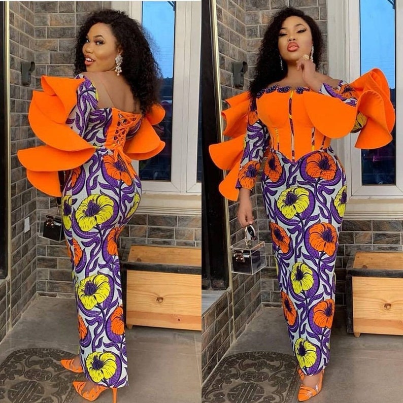 Corset Asoebi dress African print Etsy