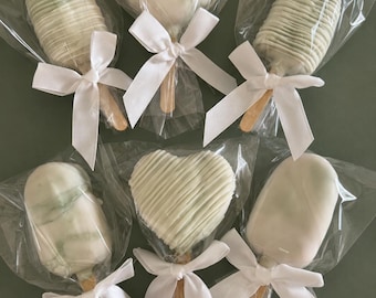 Mini pasteles en paleta personalizados