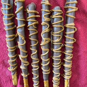 Chocolate Covered Pretzels Carsmel Drizzle