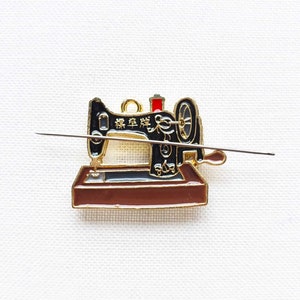 Sewing machine needle minder, enamel needle minder, needle minder for cross stitch, birthday gift for her, graduation gift for best friend