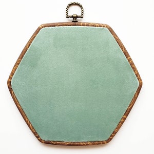 Turquoise green hexagon enamel pin board, pin holder, pin collection display, roommate gift, college dorm decor, Christmas gift for friend