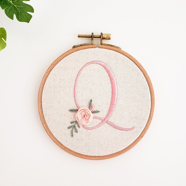 Personalized name hand embroidery hoop art, boho nursery girl decor, newborn handmade gift, nursery wall art, baby shower gift, baby name