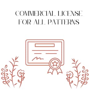 Commercial License for small business, All embroidery patterns in our shop, No credit required, digital download, hand embroidery design