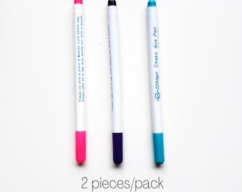 Embroidery pen, water soluble pen, erasable pen, erasable marker, fabric marker, transfer pen, embroidery accessories, embroidery kit, DIY