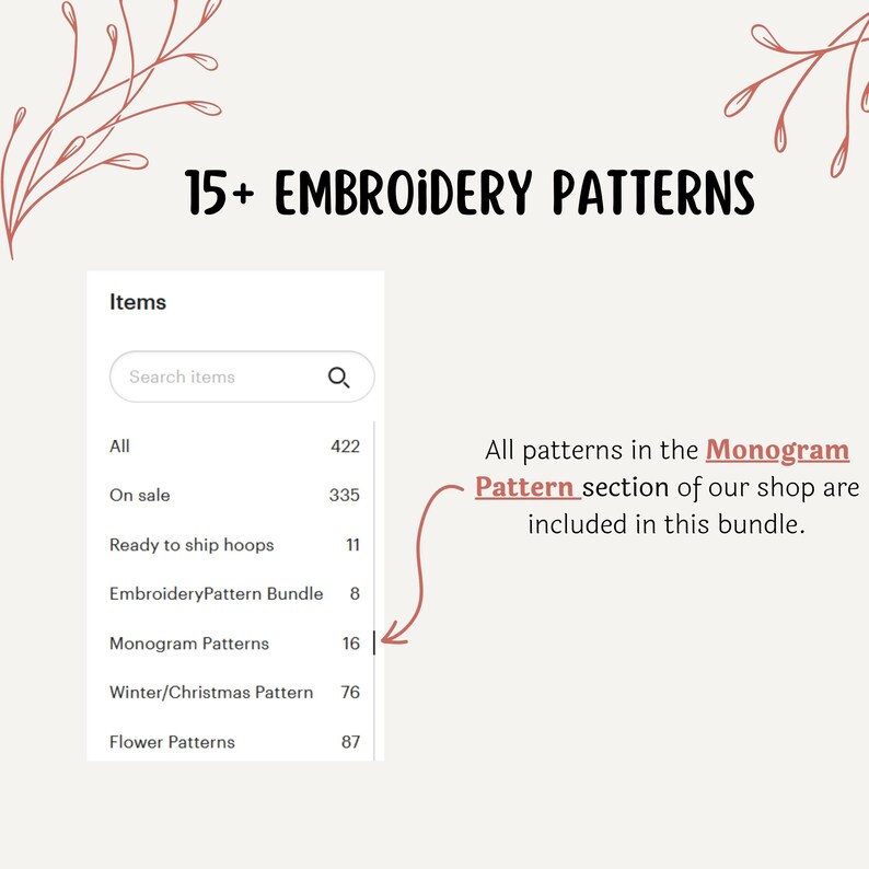 Monogram Embroidery Pattern Bundle, Alphabet Embroidery Pattern Bundle ...