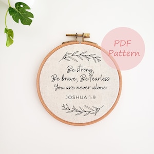 12 Bible Verse PDF Embroidery Pattern, Religious Christian Quote ...