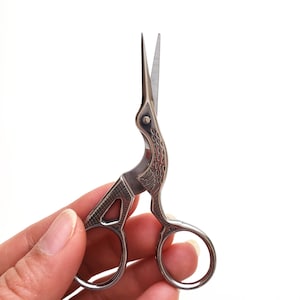 Stainless Steel Horse Design Embroidery Scissors - 4.7" Retro Style For Sewing & Crafting - View #11