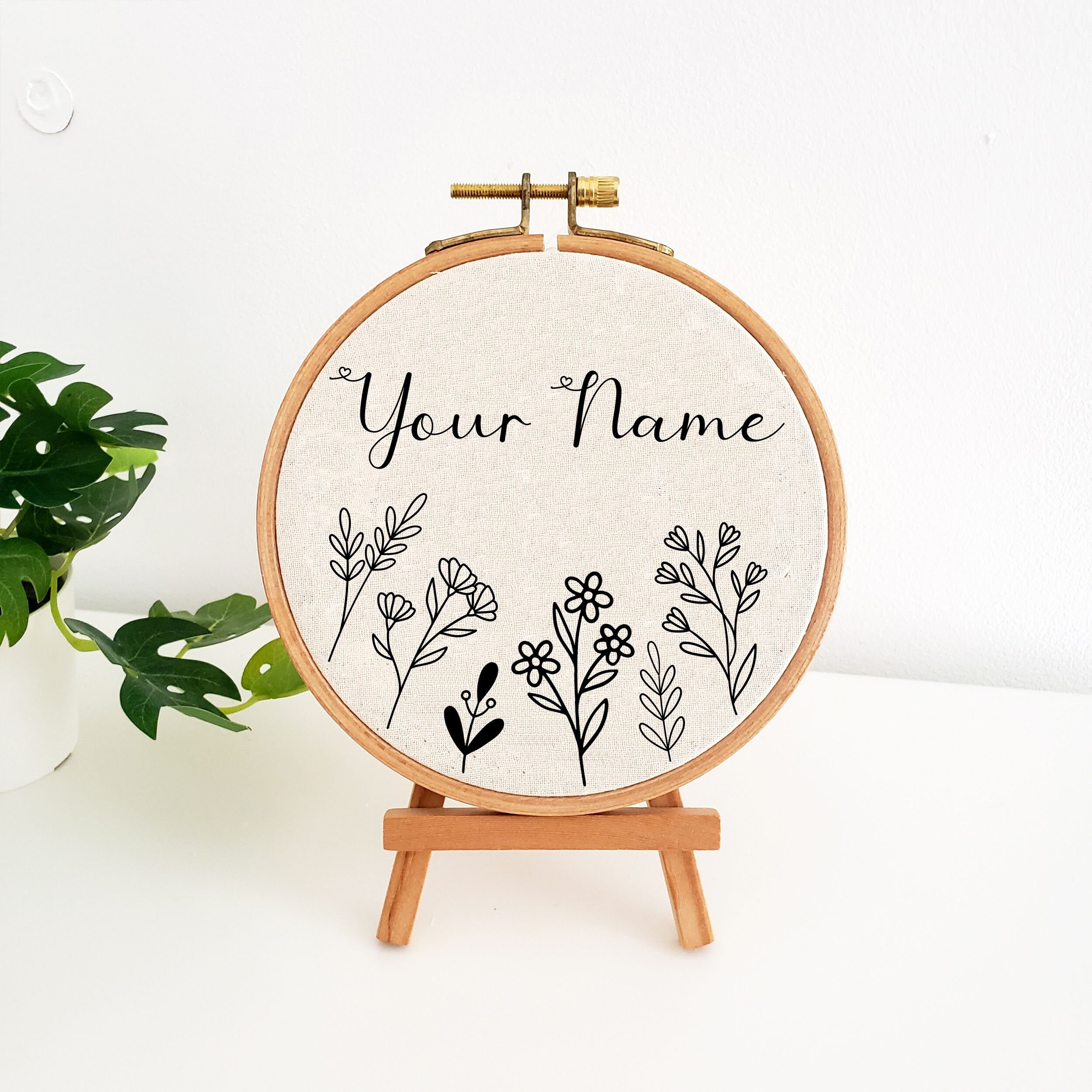 Personalized Name Embroidery Pattern, Baby Nursery PDF Pattern ...