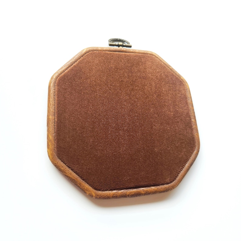 Brown Velvet Octagon Pin Display Board, Enamel Pin Holder, Brooch Pin ...