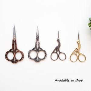 Seam ripper kit, embroidery scissors, embroidery accessory, thread ripper, stork scissors, needle threader, birthday gift for best friend