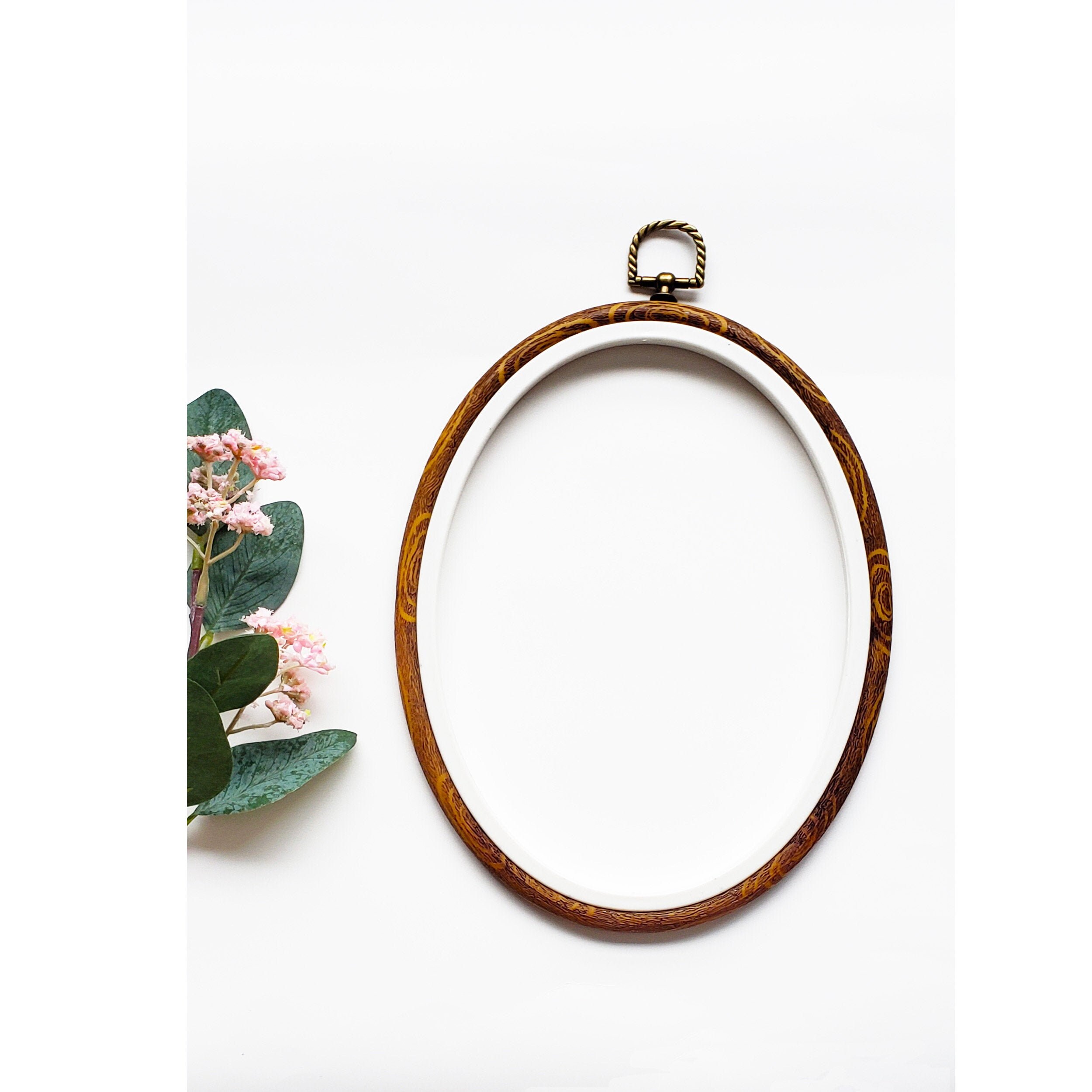 Oval embroidery hoop wooden imitation embroidery hoop oval Etsy