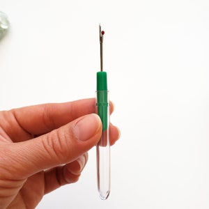 Seam ripper kit, embroidery scissors, embroidery accessory, thread ripper, stork scissors, needle threader, birthday gift for best friend