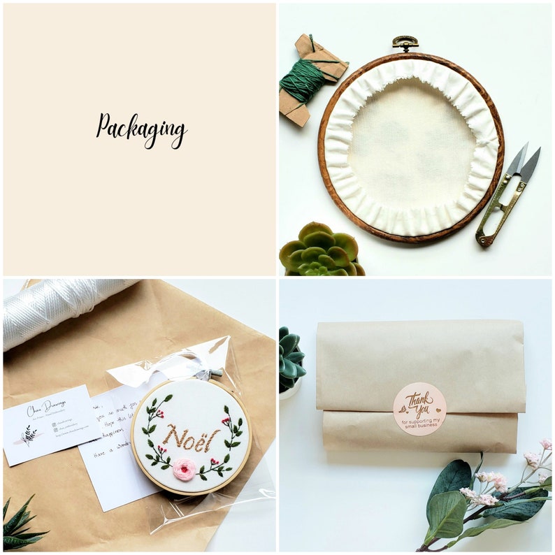 monochrome embroidery mothers day gifts from daughter Monochrome cross stitch modern embroidery nature minimalist decor