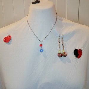 Howl inspired necklace and earrings