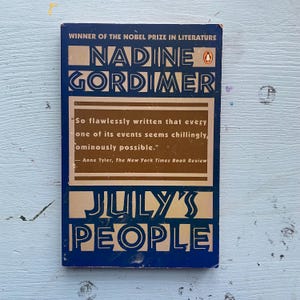 80s Vintage Paperback Book: July&#39;s People by Nadine Gordimer
