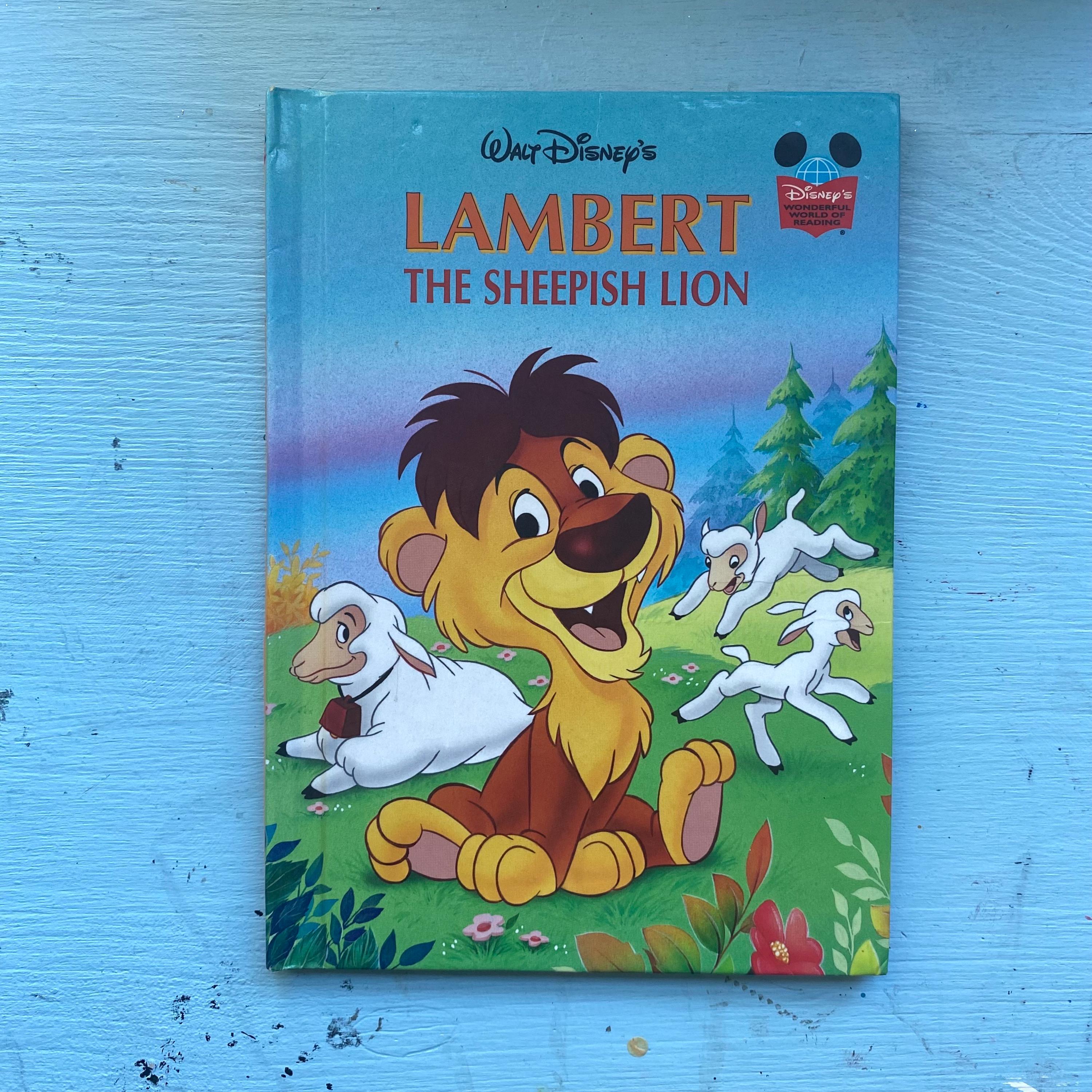90s Vintage Disney Lambert the Sheepish Lion Book - Etsy