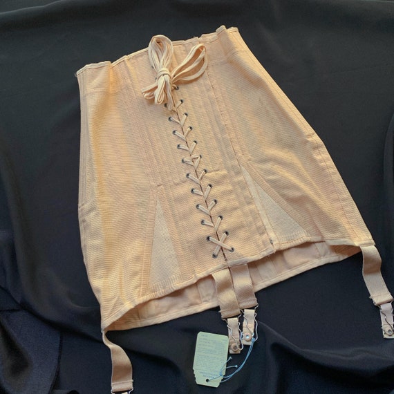 50s Antique Deadstock Girdle Skirt
