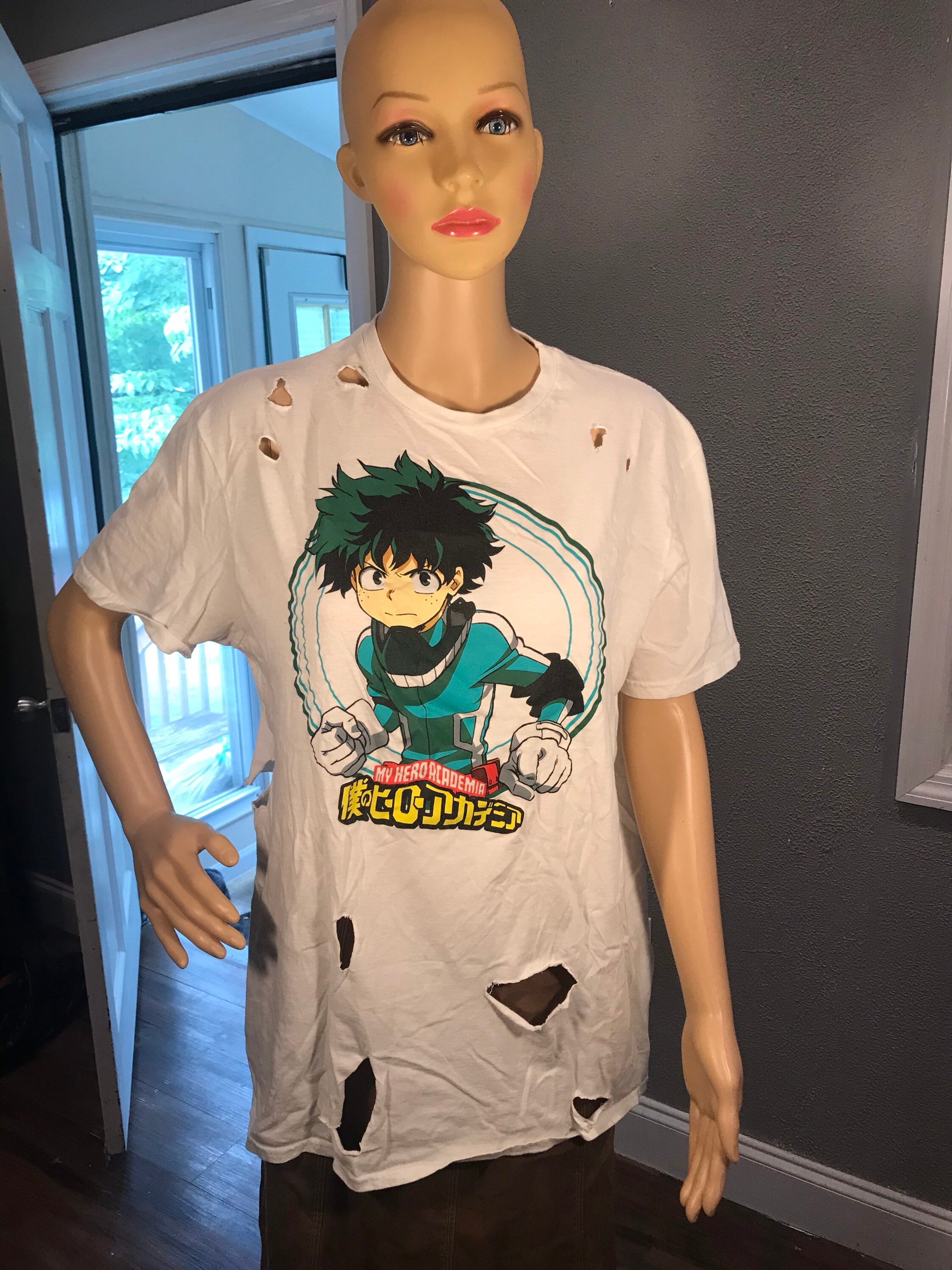 Ripped Torn My Hero Academia T Shirt Anime Post Apocalyptic - Etsy Singapore Ripped Torn My Hero Academia T Shirt Anime Post Apocalyptic - Etsy Singapore