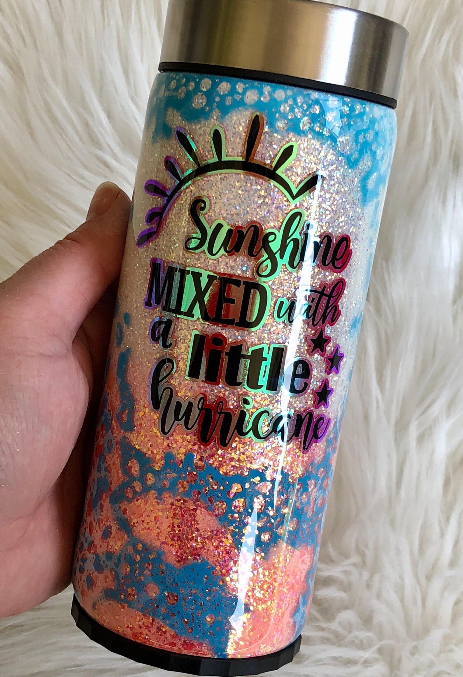 Slim Can Koozie Tumbler 12oz Slim Can Cooler Sunshine Mixed Etsy