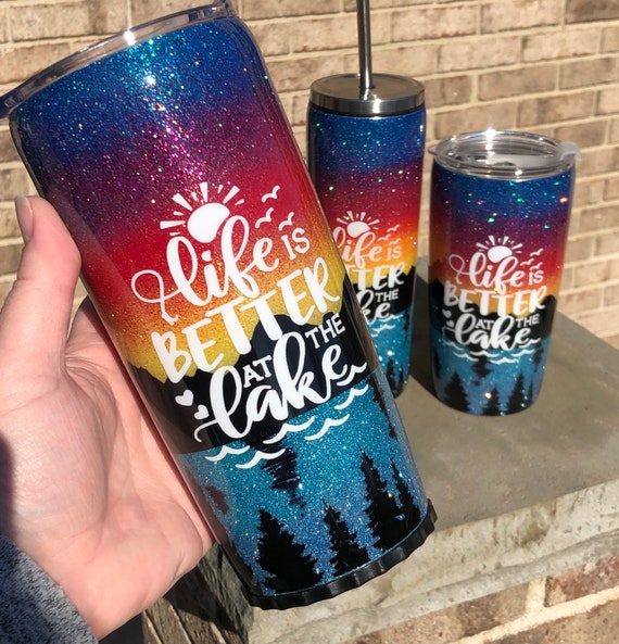 Classic Ombre Tumbler with Two Lids, Stainless Steel