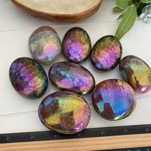 Aura Crystal Pillow Palm Stones (You Choose)