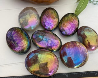 Aura Crystal Pillow Palm Stones (You Choose)