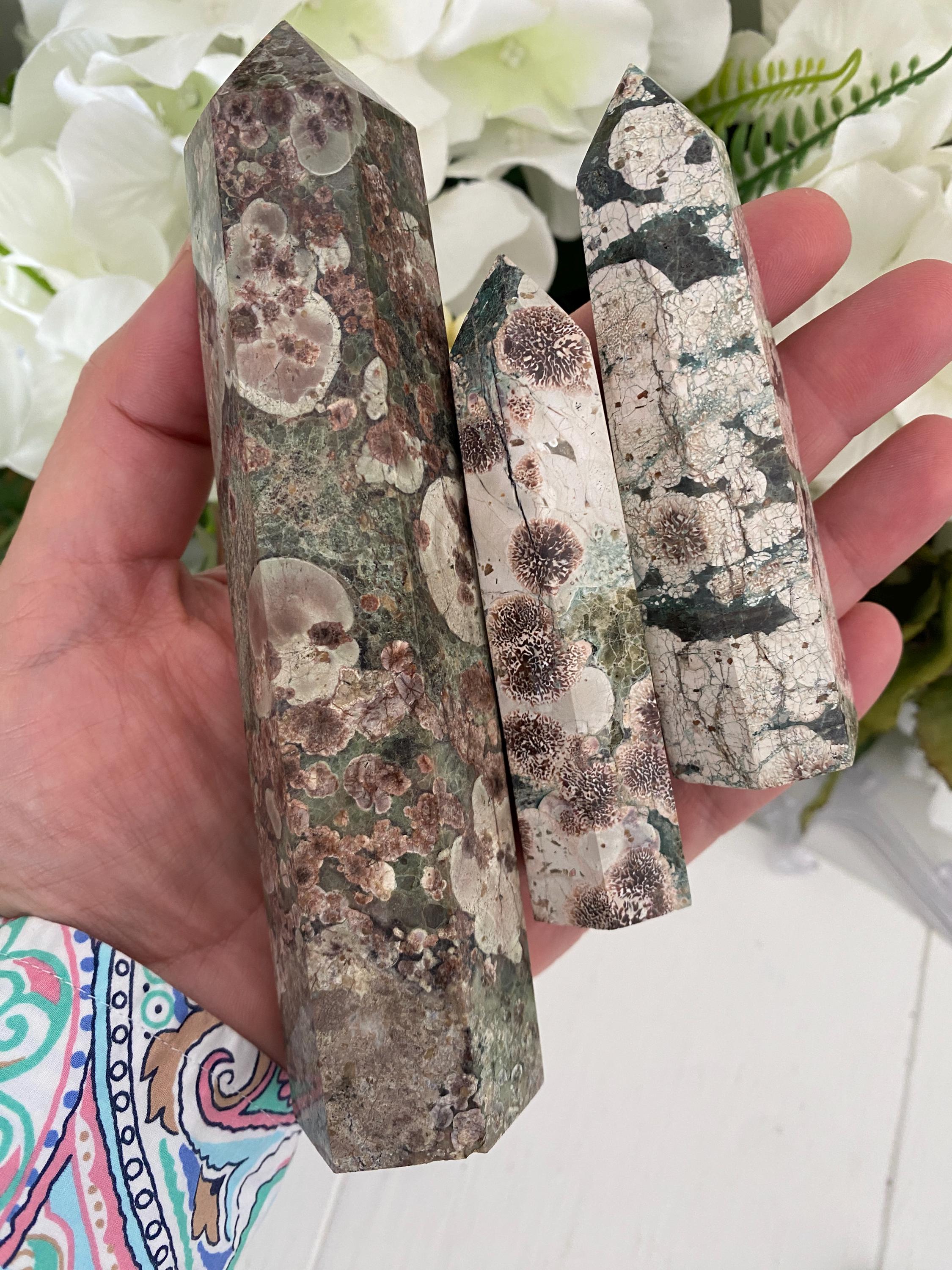 Green Sakura Flower Jasper Towers (AKA, Cherry Blossom), You