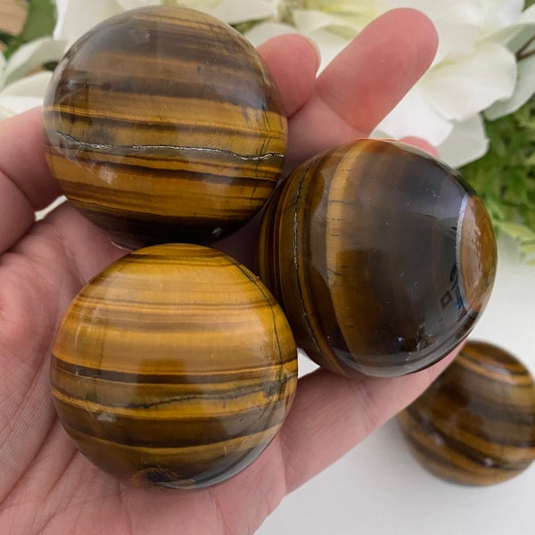 Tiger's Eye Spheres (You Choose) Sphere Stand Included