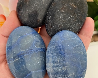 Blue Aventurine Pillow Palm Stones (You Choose)