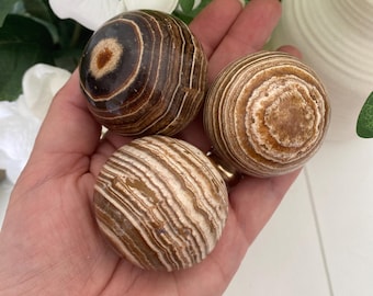 Aragonite Spheres (You Choose) Sphere Stand Included