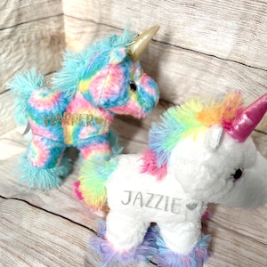 Personalized Plush Standing Unicorn|Personalized Stuffed Animal