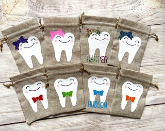 Personalized Tooth Fairy Bags - Gift for Kids