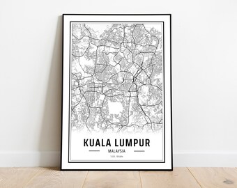 Kuala Lumpur City Skyline Decal Malaysia Wall Art Room NA748 Mural Bedroom Home Decor Sticker Dorm Decor Custom Wall Decal Vinyl