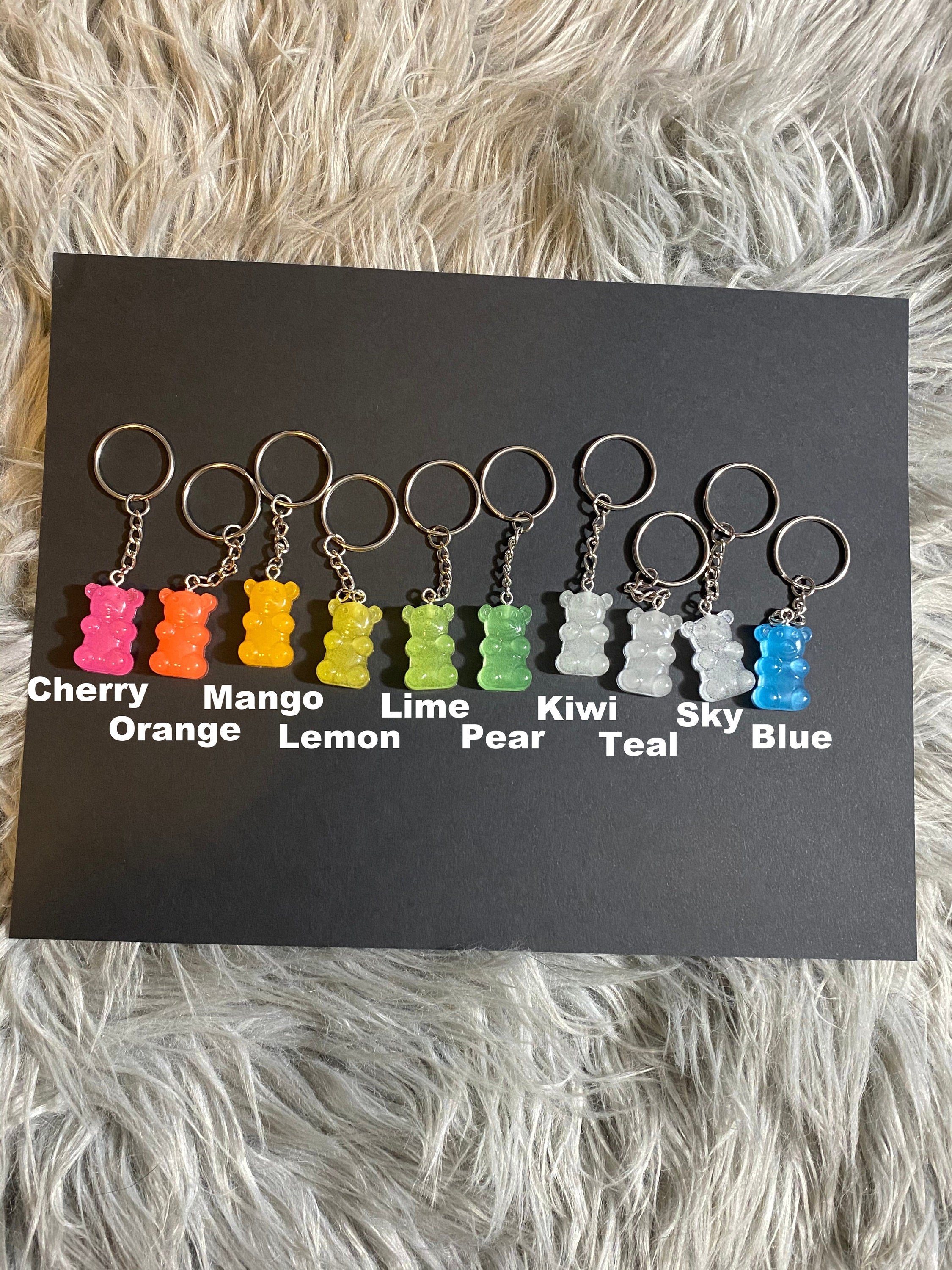Glow in the Dark Gummy Bear Keychain