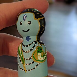 Hindu Dieties Peg Dolls - Set of 4