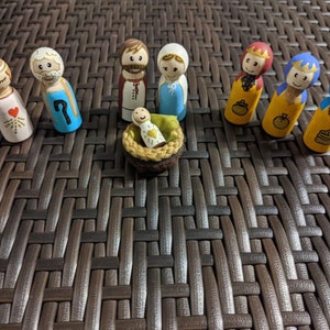 Christmas Nativity Peg Dolls