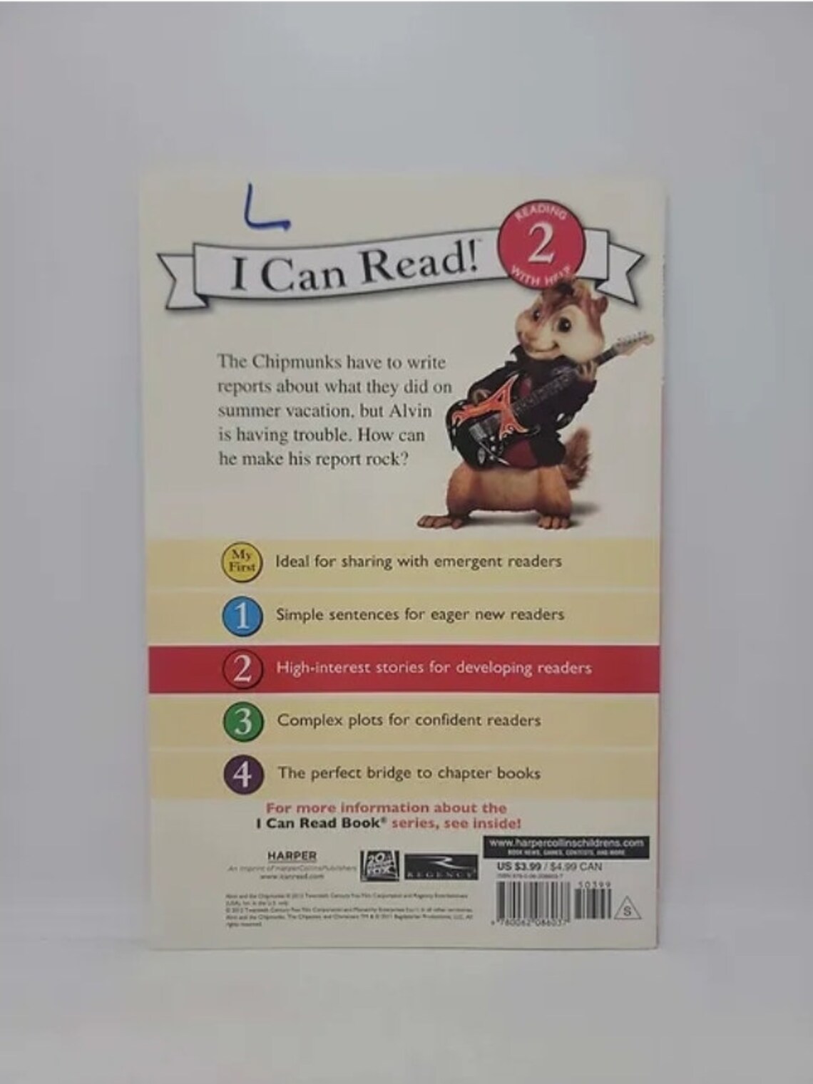 Alvin and the Chipmunks: Alvin Gets an A I Can Read Level 2 Paperback