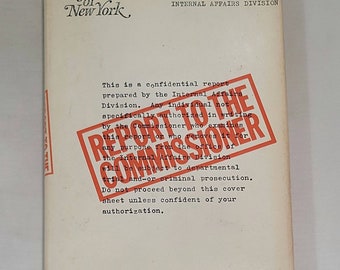 Report to the Commissioner by James Mills - Vintage Hardcover 1982 - Mystery Fiction Detective Sleuths Murder Mystery Books Crime Fiction