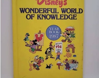 Vintage Disney Book Collection - Wonderful World of Knowledge