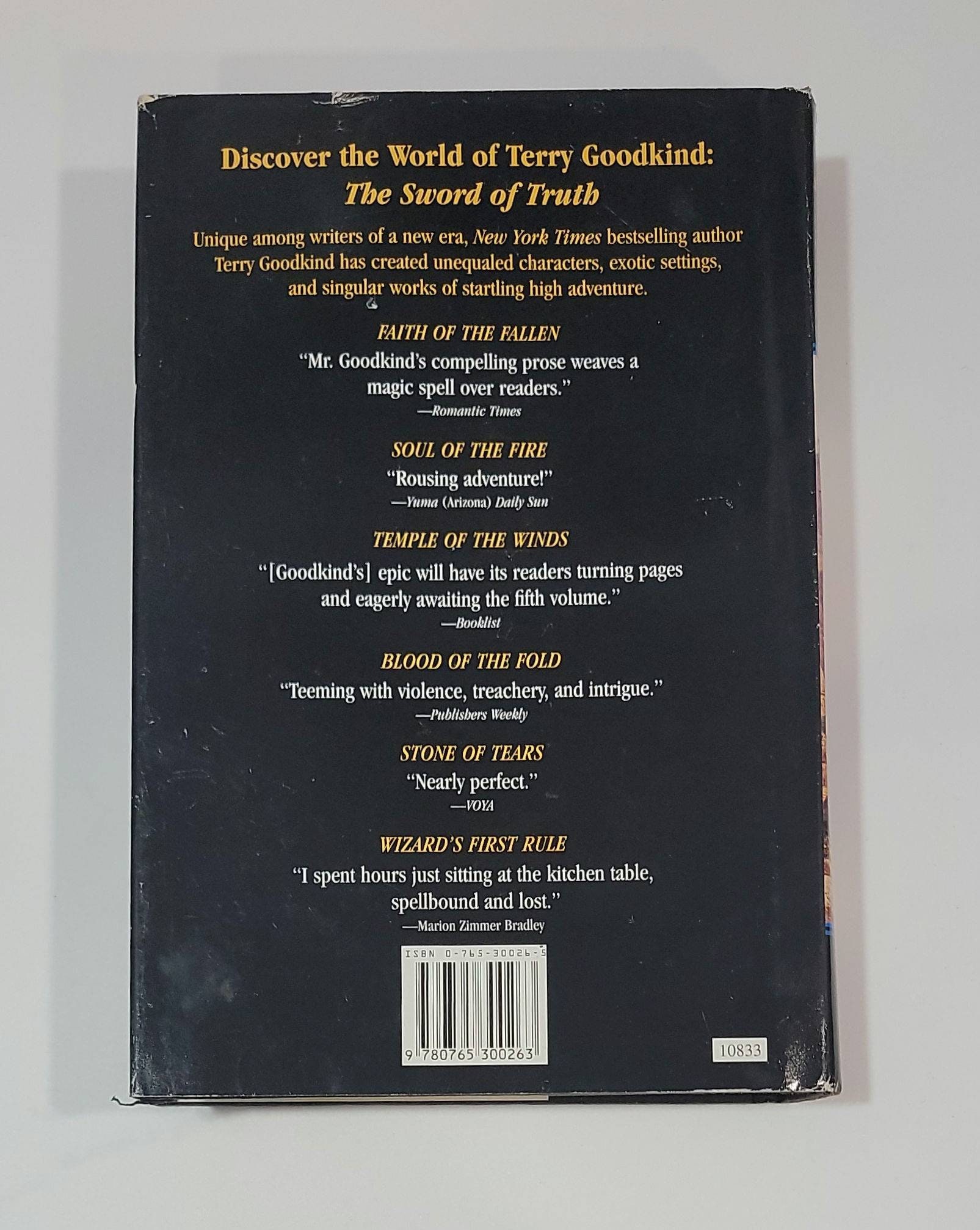 The Pillars of Creation sword of Truth Hardcover by Terry Goodkind Book