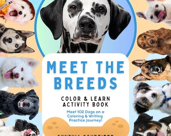 Libro de actividades y coloración de razas de perros (PDF): Diversión para niños (Descarga imprimible)