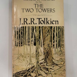 The Two Towers - Part Two of The Lord of the Rings Mass Market Paperback Book – Vintage 1978 by J.R.R. Tolkien - One Ring to rule them all,