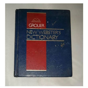 Grolier New Webster&#39;s Dictionary Volume 1 - Vintage Hardcover 1992