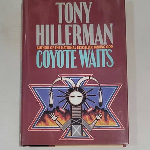 Coyote Waits by Tony Hillerman - Vintage Hardcover 1990 - Mystery Fiction Murder Mystery Books Crime Suspense Hardboiled Mystery Thrillers