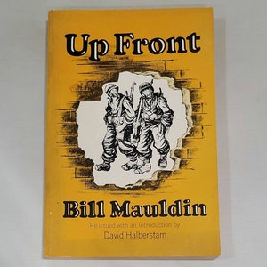 Up Front by Bill Mauldin - Vintage Paperback 1968 - War Biography War Cartoonist Biography History of War World War II American History USA