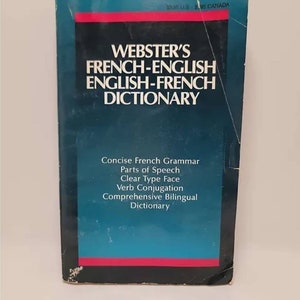 Webster&#39;s French-English, English-French Dictionary