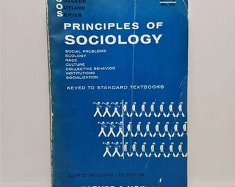 Principles of Sociology by Alfred McClung Lee, Editor (College Outline Series) - 1955 Paperback