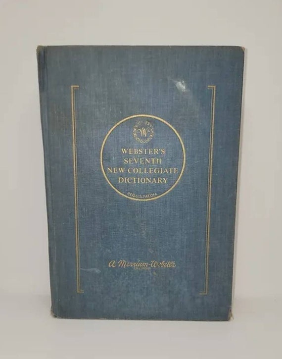 Webster's Seventh New Collegiate Dictionary 1965 - Etsy
