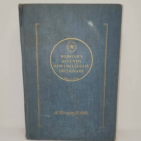 Webster's Seventh New Collegiate Dictionary 1965